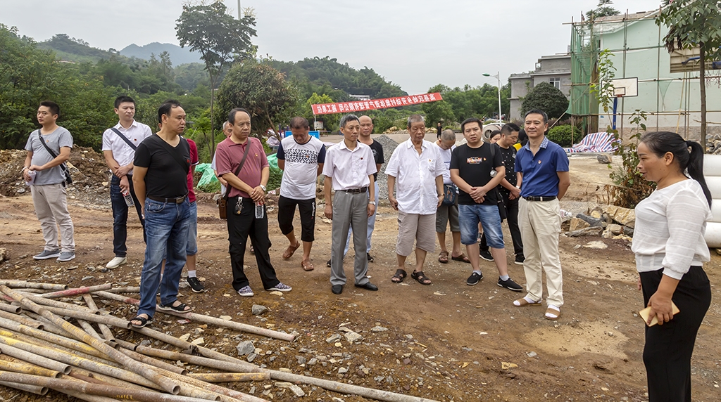 在陈垇村,劳动村,桥坎村,32名党员走进特色产业发展园区和基础设施